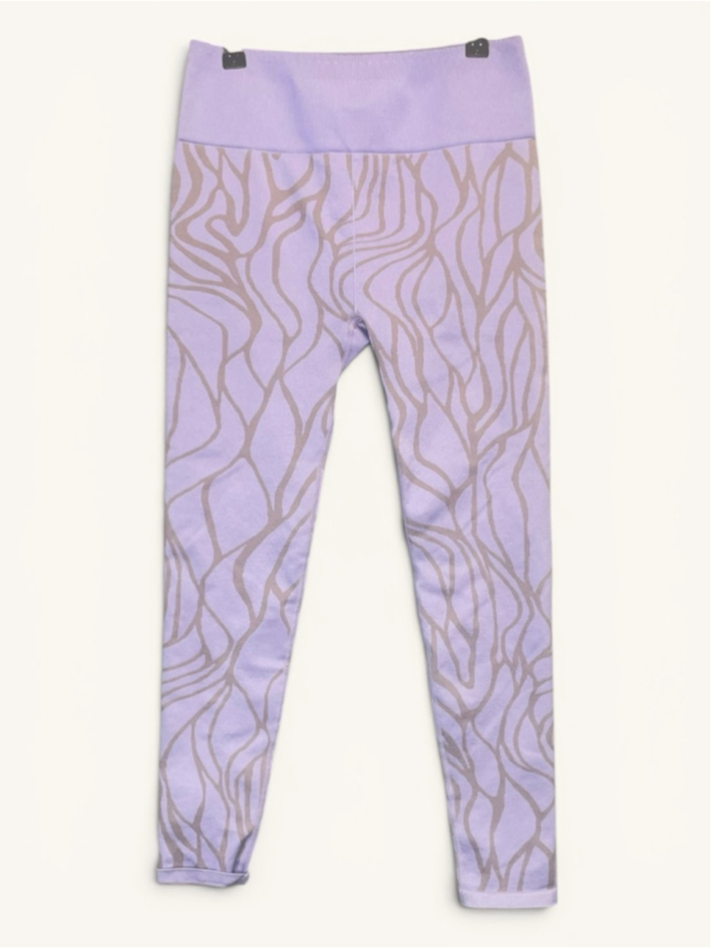 Fabletics Lavender Abstract Seamless Leggings L